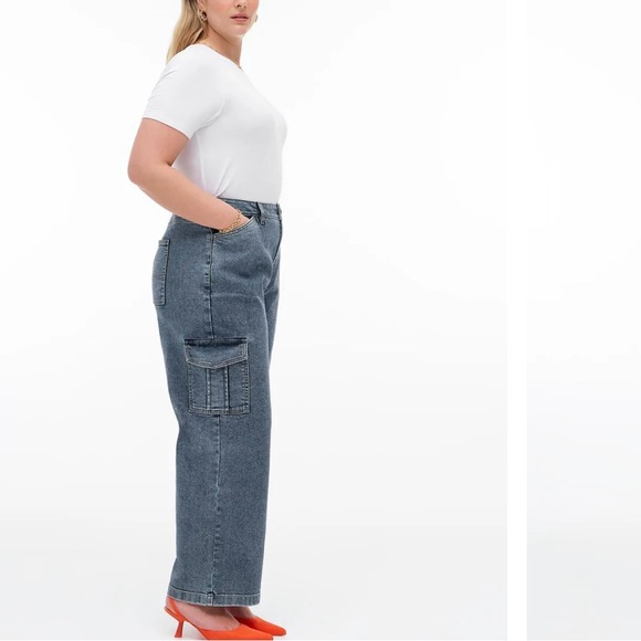 Pennigton Responsible, Straight-Leg Cargo Jean - Addition Elle - Picture 2 of 3